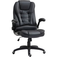 HOMCOM Bürostuhl, Ergonomischer Schreibtischstuhl mit hochklappbarer Armlehne, Höhenverstellbarer Drehstuhl mit Wippfunktion, Kunstleder, Gepolstert HOMCOM Bürostuhl, Ergonomischer Schreibtischstuhl mit hochklappbarer Armlehne, Höhenverstellbarer Drehstuhl mit Wippfunktion, Kunstleder, Gepolstert von HOMCOM
