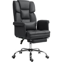 HOMCOM Bürostuhl, Ergonomisch Schreibtischstuhl mit Liegefunktion, Lendenkissen, Höhenverstellbar Computerstuhl mit Fußstütze, Drehfunktion, für Home-Office, Kunstleder, Schwarz Aosom HOMCOM Bürostuhl, Ergonomisch Schreibtischstuhl mit Liegefunktion, Lendenkissen, Höhenverstellbar Computerstuhl mit Fußstütze, Drehfunktion, für Home-Office, Kunstleder, Schwarz Aosom von HOMCOM