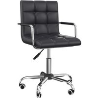 Bürostuhl Drehstuhl Kosmetikhocker Rollhocker Drehhocker Arbeitshocker Chefsessel Stuhl Schreibtischstuhl Metall pu Schwarz 52,5 x 54 x 82-94 cm Bürostuhl Drehstuhl Kosmetikhocker Rollhocker Drehhocker Arbeitshocker Chefsessel Stuhl Schreibtischstuhl Metall pu Schwarz 52,5 x 54 x 82-94 cm von HOMCOM