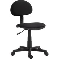 HOMCOM Bürostuhl Ergonomischer Schreibtischstuhl, Höhenverstellbarer Drehstuhl aus Elastischer Stoff Computerstuhl für Arbeitszimmer Schwarz   Aosom von HOMCOM