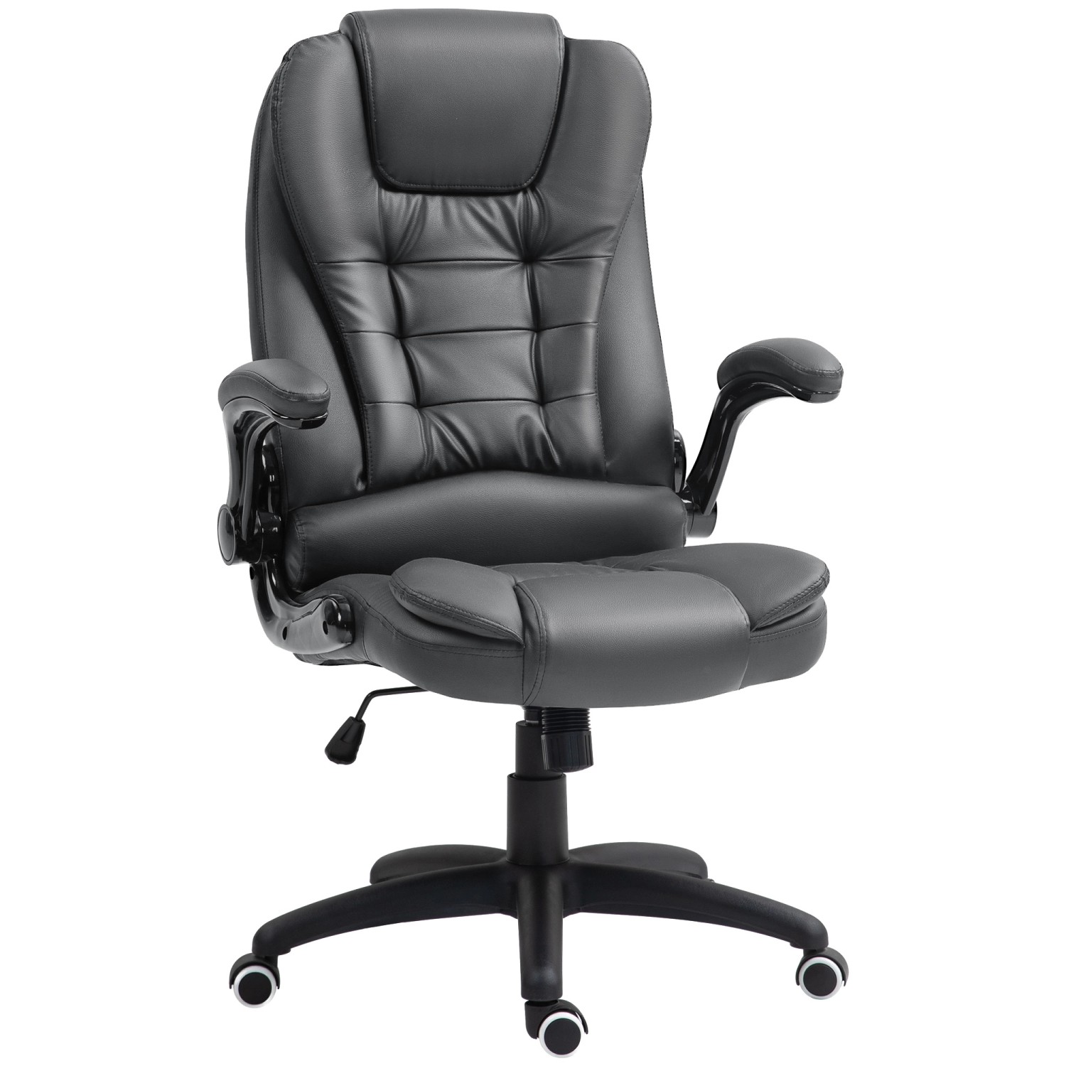HOMCOM Bürostuhl Kunstleder Dunkelgrau 60L x 69B x 111-121H cm HOMCOM Bürostuhl Kunstleder Dunkelgrau 60L x 69B x 111-121H cm von HOMCOM