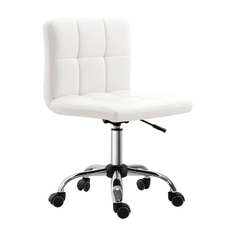 HOMCOM Bürostuhl für Büro Arbeitszimmer Kunstleder 51L x 46B x 92H cm Weiß HOMCOM Bürostuhl für Büro Arbeitszimmer Kunstleder 51L x 46B x 92H cm Weiß von HOMCOM