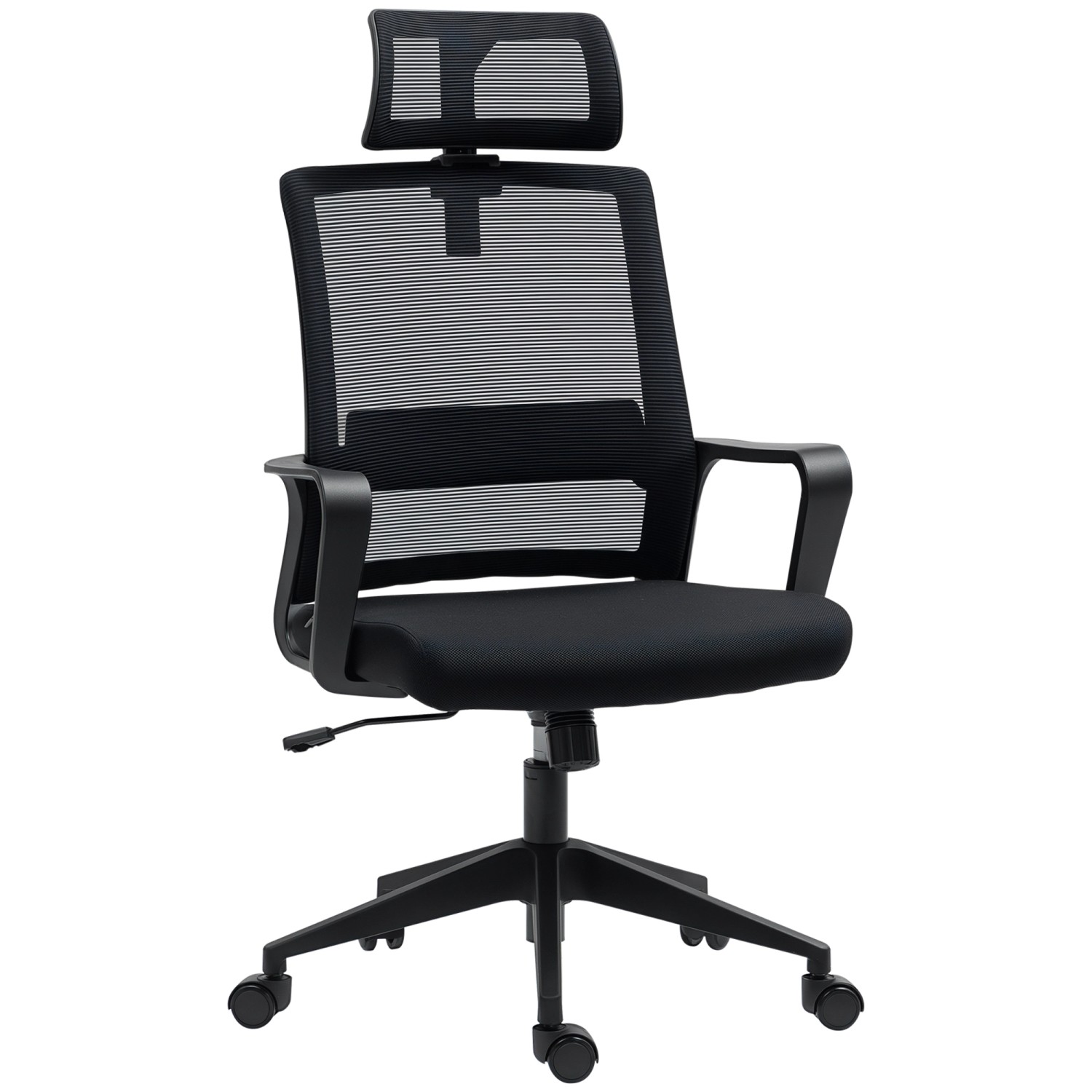 HOMCOM Bürostuhl mit Armlehne Mesh Schwarz 64L x 60B x 102-112H cm HOMCOM Bürostuhl mit Armlehne Mesh Schwarz 64L x 60B x 102-112H cm von HOMCOM