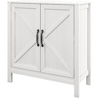 HOMCOM Buffet Aufbewahrungsschrank Küchenschrank mit 2 Türen und höhenverstellbarem Regal, charmant und modern, 80B x 35T x 85H cm   Aosom von HOMCOM