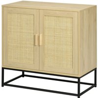 HOMCOM Buffet Bas Sideboard im Bohème-Stil mit 2 Türen aus geflochtenem Rattan - Höhenverstellbares Regal - 80 x 40 x 80 cm Natur Aosom HOMCOM Buffet Bas Sideboard im Bohème-Stil mit 2 Türen aus geflochtenem Rattan - Höhenverstellbares Regal - 80 x 40 x 80 cm Natur Aosom von HOMCOM