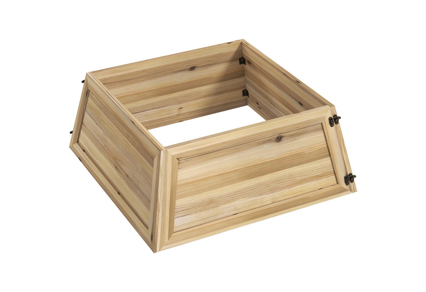HOMCOM Christbaumständer Barriere für Weihnachtsbaumständer (Weihnachtsbaumstragen, 1-tlg., Landhausstil), rustikaler Charme, Naturholz von HOMCOM