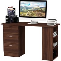 HOMCOM Computertisch Multifunktionstisch 3 Schubladen 2 Regale Maße 120L x 49B x 72H cm MDF Walnuss-Optik Aosom HOMCOM Computertisch Multifunktionstisch 3 Schubladen 2 Regale Maße 120L x 49B x 72H cm MDF Walnuss-Optik Aosom von HOMCOM