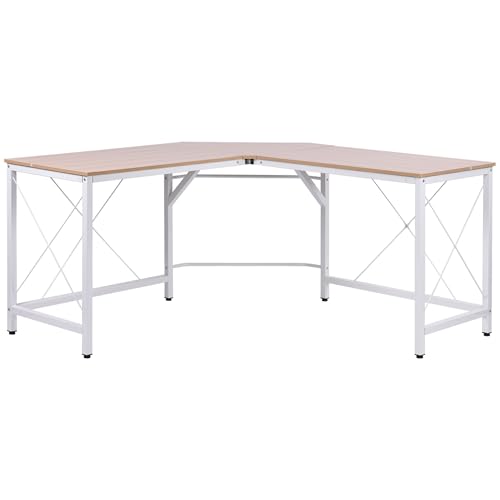 HOMCOM Computertisch Schreibtisch L-Form Arbeitstisch Bürotisch Eckschreibtisch Winkelschreibtisch MDF Natur 150 x 150 x 76 cm HOMCOM Computertisch Schreibtisch L-Form Arbeitstisch Bürotisch Eckschreibtisch Winkelschreibtisch MDF Natur 150 x 150 x 76 cm von HOMCOM
