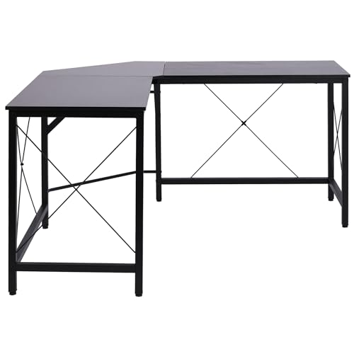 HOMCOM Computertisch Schreibtisch L-Form Eckschreibtisch Winkelschreibtisch MDF Schwarz 150 x 150 x 76 cm HOMCOM Computertisch Schreibtisch L-Form Eckschreibtisch Winkelschreibtisch MDF Schwarz 150 x 150 x 76 cm von HOMCOM
