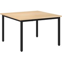 HOMCOM Couchtisch  Beistelltisch, Kaffeetisch, Sofatisch, bis 10 kg, Tannenholz, Metall, Natur, 70x70x45 cm  Aosom.de von HOMCOM