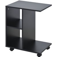 HOMCOM Couchtisch Beistelltisch Eckschreibtisch in C-Form Kaffeetisch Standtisch E1-Spanplatte Schwarz 45 x 35 x 58 cm Aosom HOMCOM Couchtisch Beistelltisch Eckschreibtisch in C-Form Kaffeetisch Standtisch E1-Spanplatte Schwarz 45 x 35 x 58 cm Aosom von HOMCOM