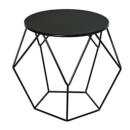 HOMCOM Couchtisch Beistelltisch Satztisch Nachttisch rund Aufbewahrung Metallkorb Wohnzimmer Schlafzimmer 51 x 51 x 44 cm HOMCOM Couchtisch Beistelltisch Satztisch Nachttisch rund Aufbewahrung Metallkorb Wohnzimmer Schlafzimmer 51 x 51 x 44 cm von HOMCOM
