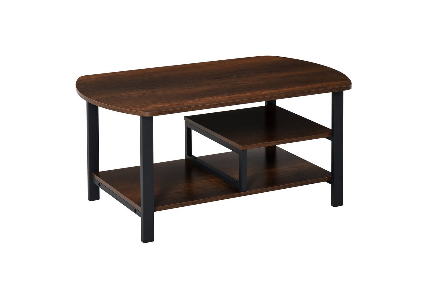 HOMCOM Couchtisch Couchtisch im industriellen Stil von HOMCOM