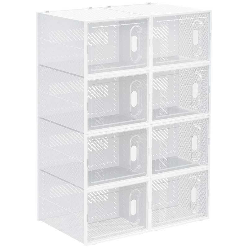 HOMCOM DIY Schuhschrank Kunststoff Transparent 28L x 36B x 21H cm HOMCOM DIY Schuhschrank Kunststoff Transparent 28L x 36B x 21H cm von HOMCOM