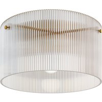 HOMCOM Deckenlampe, Deckenleuchte mit E27 Fassung, Runde Deckenbeleuchtung für Schlafzimmer Wohnzimmer Ø32 x 16,5 cm, exkl.Glühbirne Transparent   Aosom von HOMCOM
