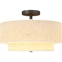 HOMCOM Deckenleuchte, Deckenlampe Hängend mit 3 x E14 Fassung, Runde Deckenbeleuchtung mit Lampenschirm aus Leinen für Schlafzimmer Wohnzimmer, exkl. Glühbirne Creme Aosom HOMCOM Deckenleuchte, Deckenlampe Hängend mit 3 x E14 Fassung, Runde Deckenbeleuchtung mit Lampenschirm aus Leinen für Schlafzimmer Wohnzimmer, exkl. Glühbirne Creme Aosom von HOMCOM