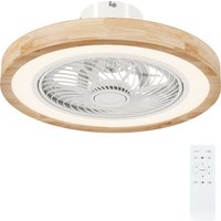 HOMCOM Deckenventilator mit Beleuchtung Fernbedienung LED Ventilator Deckenleuchte Dimmbar mit RGB-Farbe, 6 Geschwindigkeiten 40 W Lampe mit Ventilator, Timer umkehrbar für Schlafzimmer Natur 50 cm   Aosom HOMCOM Deckenventilator mit Beleuchtung Fernbedienung LED Ventilator Deckenleuchte Dimmbar mit RGB-Farbe, 6 Geschwindigkeiten 40 W Lampe mit Ventilator, Timer umkehrbar für Schlafzimmer Natur 50 cm   Aosom von HOMCOM