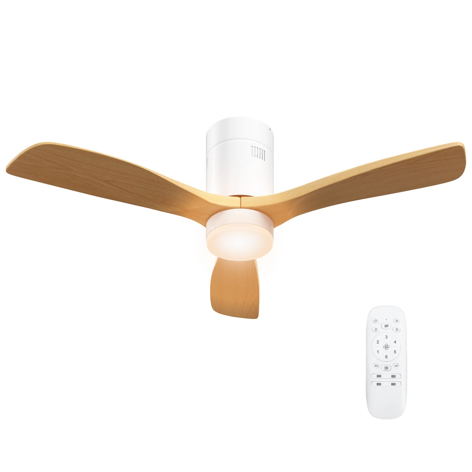 HOMCOM Deckenventilator mit Beleuchtung und Fernbedienung 117 cm LED Lampe HOMCOM Deckenventilator mit Beleuchtung und Fernbedienung 117 cm LED Lampe von HOMCOM
