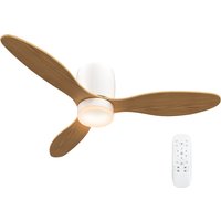 HOMCOM Deckenventilator mit Licht und Fernbedienung 50 W, leiser und umkehrbarer Deckenventilator 115 cm mit 3 Flügeln 6 Geschwindigkeiten Timer einstellbare Helligkeit, für Schlafzimmer Wohnzimmer, Natur Aosom HOMCOM Deckenventilator mit Licht und Fernbedienung 50 W, leiser und umkehrbarer Deckenventilator 115 cm mit 3 Flügeln 6 Geschwindigkeiten Timer einstellbare Helligkeit, für Schlafzimmer Wohnzimmer, Natur Aosom von HOMCOM