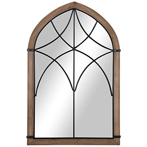 HOMCOM Dekorativer Wandspiegel aus Holz 93x60 cm Fensterspiegel mit 2 Haken im Vintage-Stil für Wohnzimmer Schlafzimmer Esszimmer Eingangshalle Braun HOMCOM Dekorativer Wandspiegel aus Holz 93x60 cm Fensterspiegel mit 2 Haken im Vintage-Stil für Wohnzimmer Schlafzimmer Esszimmer Eingangshalle Braun von HOMCOM