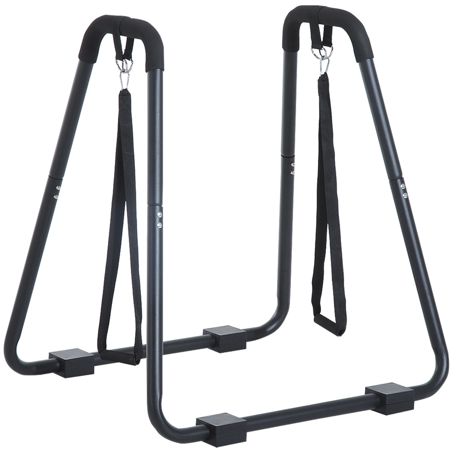 HOMCOM Dipstation Dip Ständer Barren Dips Stahl Schwarz 90 x 81 x 92,5cm HOMCOM Dipstation Dip Ständer Barren Dips Stahl Schwarz 90 x 81 x 92,5cm von HOMCOM