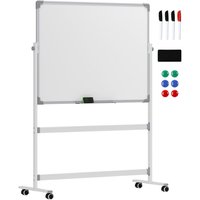Doppelseitiges Magnetisches Whiteboard 120 x 90 cm Magnettafel mit Stiftablage und Alurahmen Drehbares Mobiles Magnetisch für Büro, Haus - Homcom Doppelseitiges Magnetisches Whiteboard 120 x 90 cm Magnettafel mit Stiftablage und Alurahmen Drehbares Mobiles Magnetisch für Büro, Haus - Homcom von HOMCOM