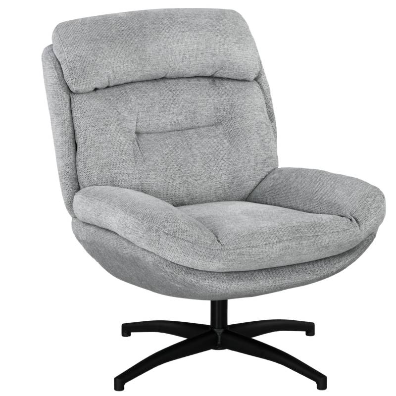 HOMCOM Drehbar Loungesessel mit Breiter Sitzfläche  Integrierter Armlehne von HOMCOM