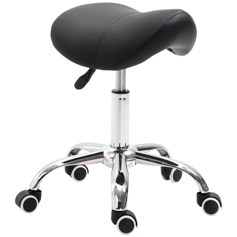 HOMCOM Drehstuhl Rollhocker Höhenverstellbar von HOMCOM