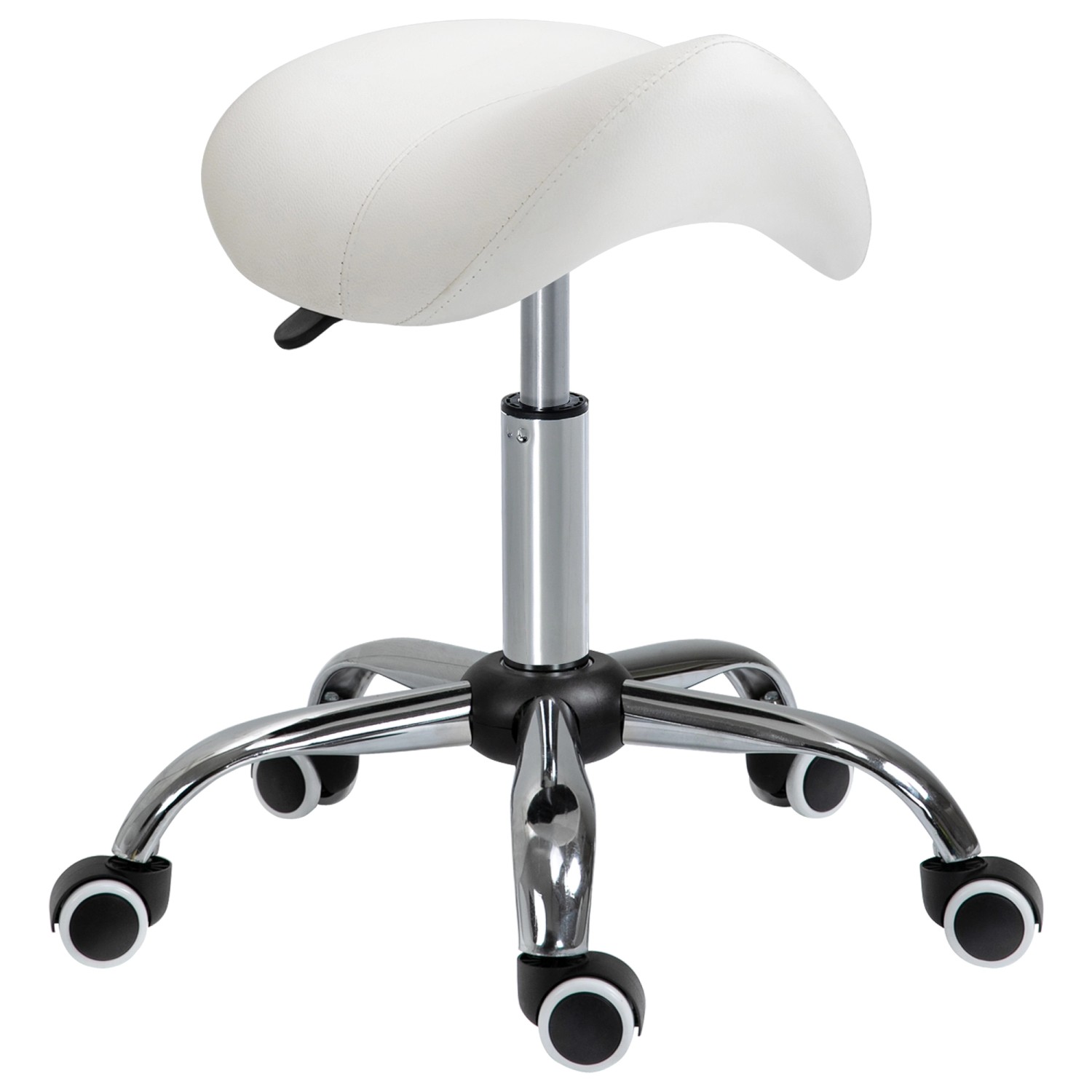 HOMCOM Drehstuhl Rollhocker Kosmetikhocker Gepolstert Höhenverstellbar HOMCOM Drehstuhl Rollhocker Kosmetikhocker Gepolstert Höhenverstellbar von HOMCOM