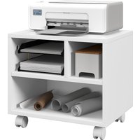 HOMCOM Druckerständer Büromöbel Büro Organizer mit 4 offenen Fächern - 40L x 30B x 36H cm - weißes Holz Aosom HOMCOM Druckerständer Büromöbel Büro Organizer mit 4 offenen Fächern - 40L x 30B x 36H cm - weißes Holz Aosom von HOMCOM
