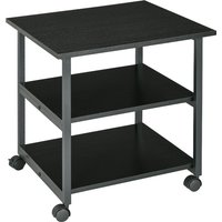 HOMCOM Druckerständer mit 3 Ebenen Ablagen, rollbar auf Rollen 50 x 50 x 52,5 cm schwarz Aosom HOMCOM Druckerständer mit 3 Ebenen Ablagen, rollbar auf Rollen 50 x 50 x 52,5 cm schwarz Aosom von HOMCOM