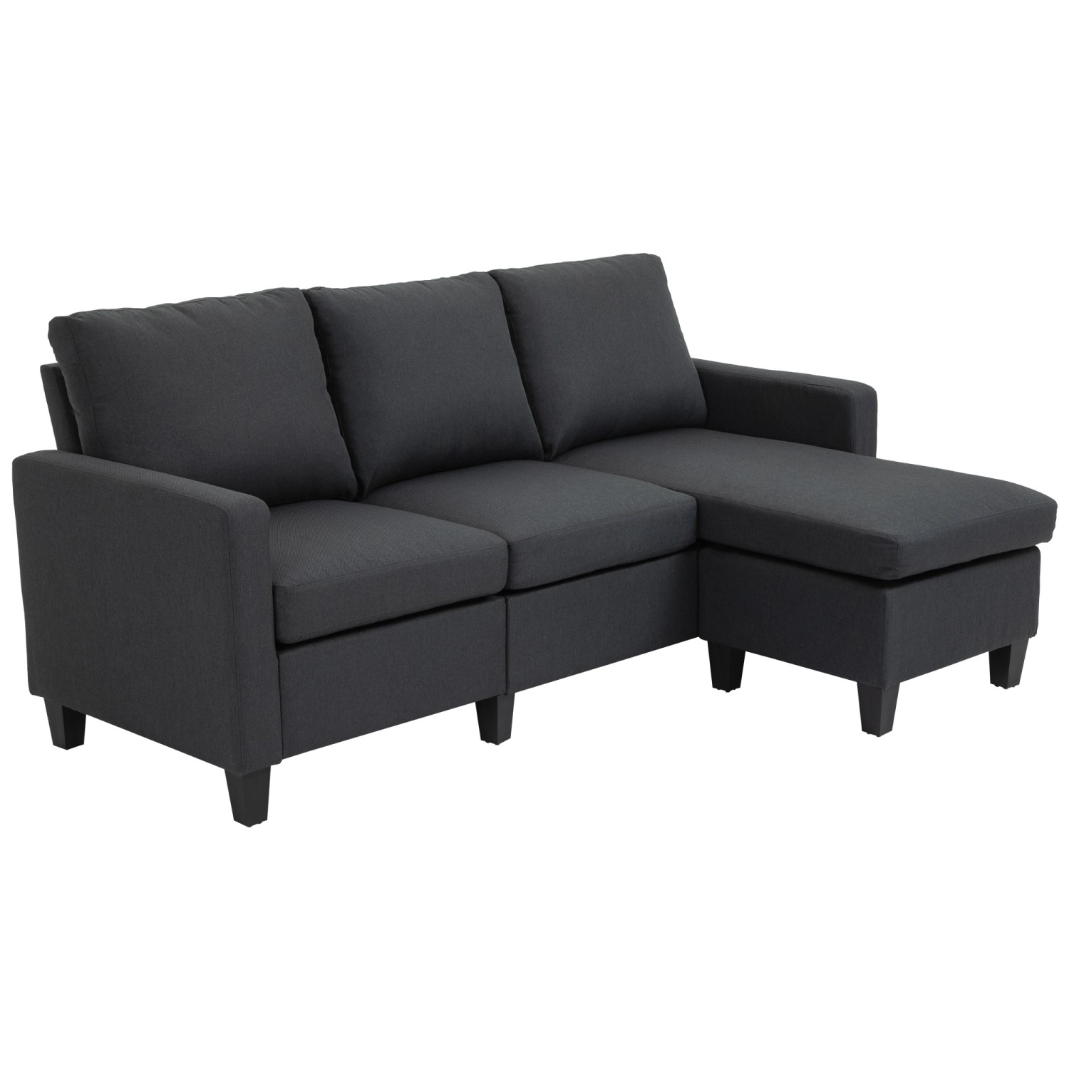 HOMCOM Ecksofa Stoffsofa L-Form Leinen HOMCOM Ecksofa Stoffsofa L-Form Leinen von HOMCOM