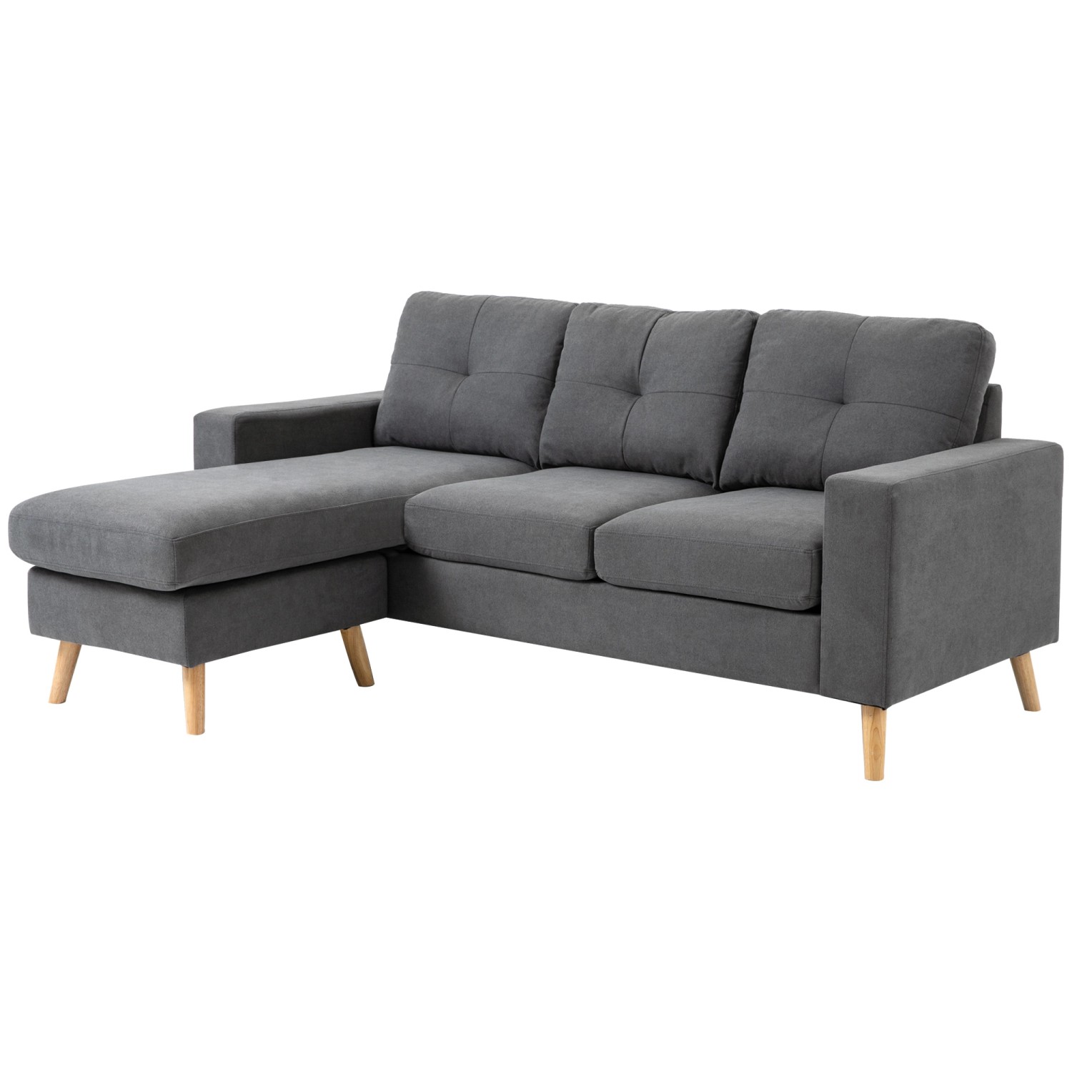 HOMCOM Ecksofa in L-Form Leinenoptik mit Chaiselongue HOMCOM Ecksofa in L-Form Leinenoptik mit Chaiselongue von HOMCOM