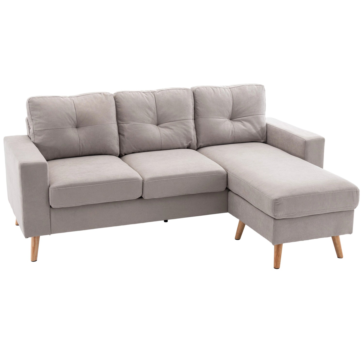 HOMCOM Ecksofa in L-Form Leinenoptik mit Chaiselongue HOMCOM Ecksofa in L-Form Leinenoptik mit Chaiselongue von HOMCOM