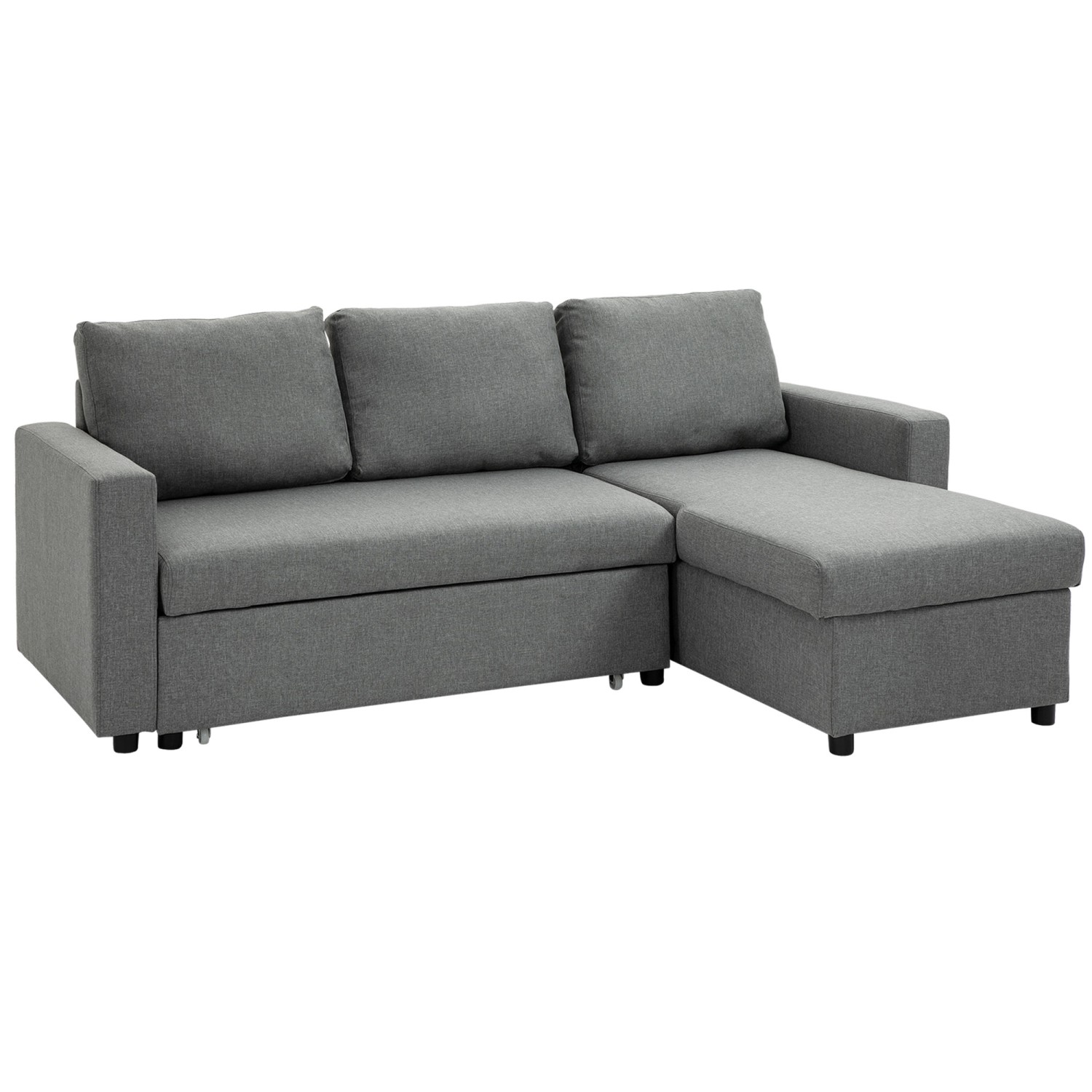 HOMCOM Ecksofa mit Schlaffunktion Leinen-Touch 211,5 x 146 x 85 cm HOMCOM Ecksofa mit Schlaffunktion Leinen-Touch 211,5 x 146 x 85 cm von HOMCOM