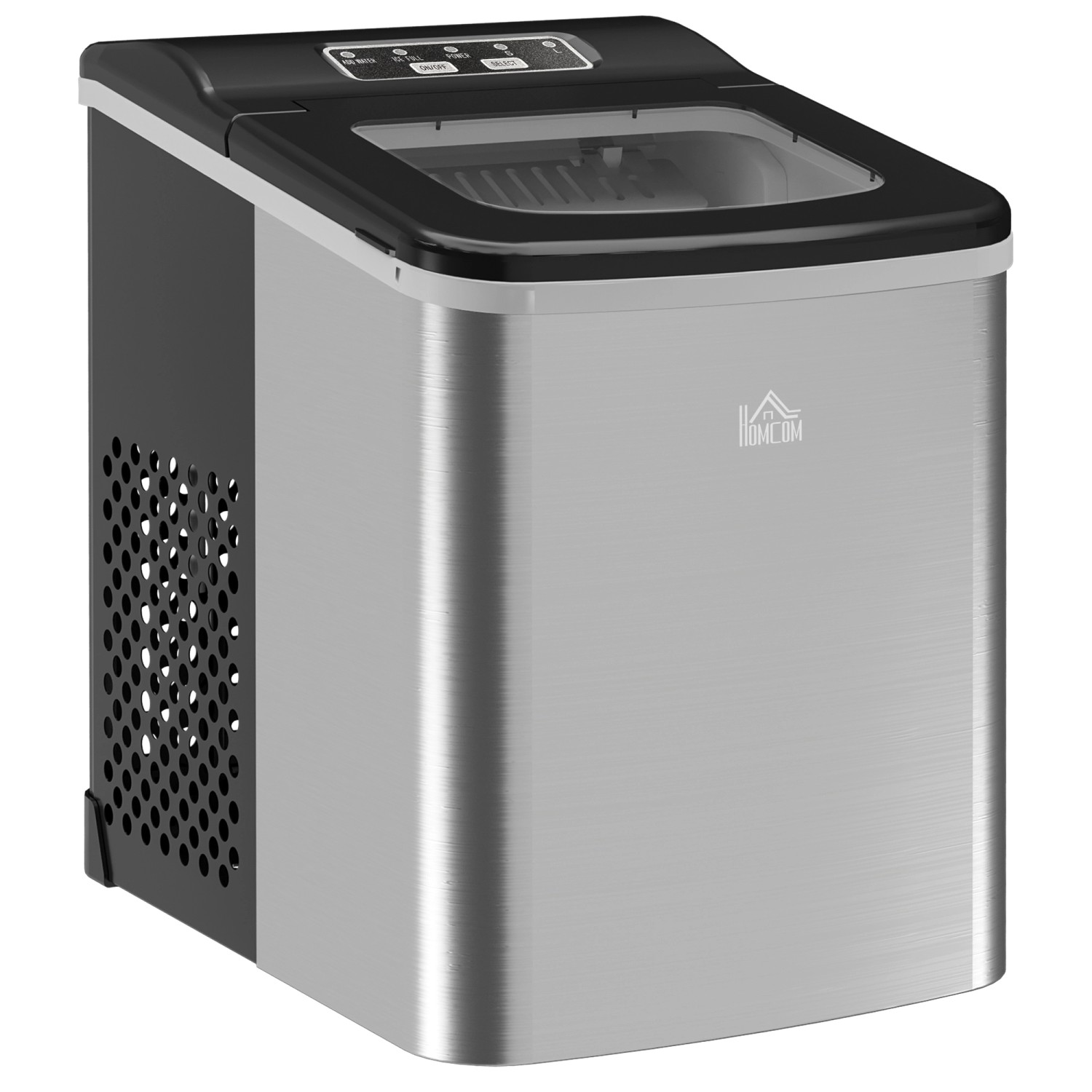 HOMCOM Eiswürfelbereiter Kunststoff Edelstahl Silber 295B x 212L x 326H cm HOMCOM Eiswürfelbereiter Kunststoff Edelstahl Silber 295B x 212L x 326H cm von HOMCOM