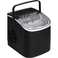HOMCOM Eiswürfelmaschine Eiswürfelbereiter 9 Würfel in 6-12 Minuten 12 KG pro 24 Stunden Wasserstation mit 1,3 L Wassertank Schwarz   Aosom.de von HOMCOM