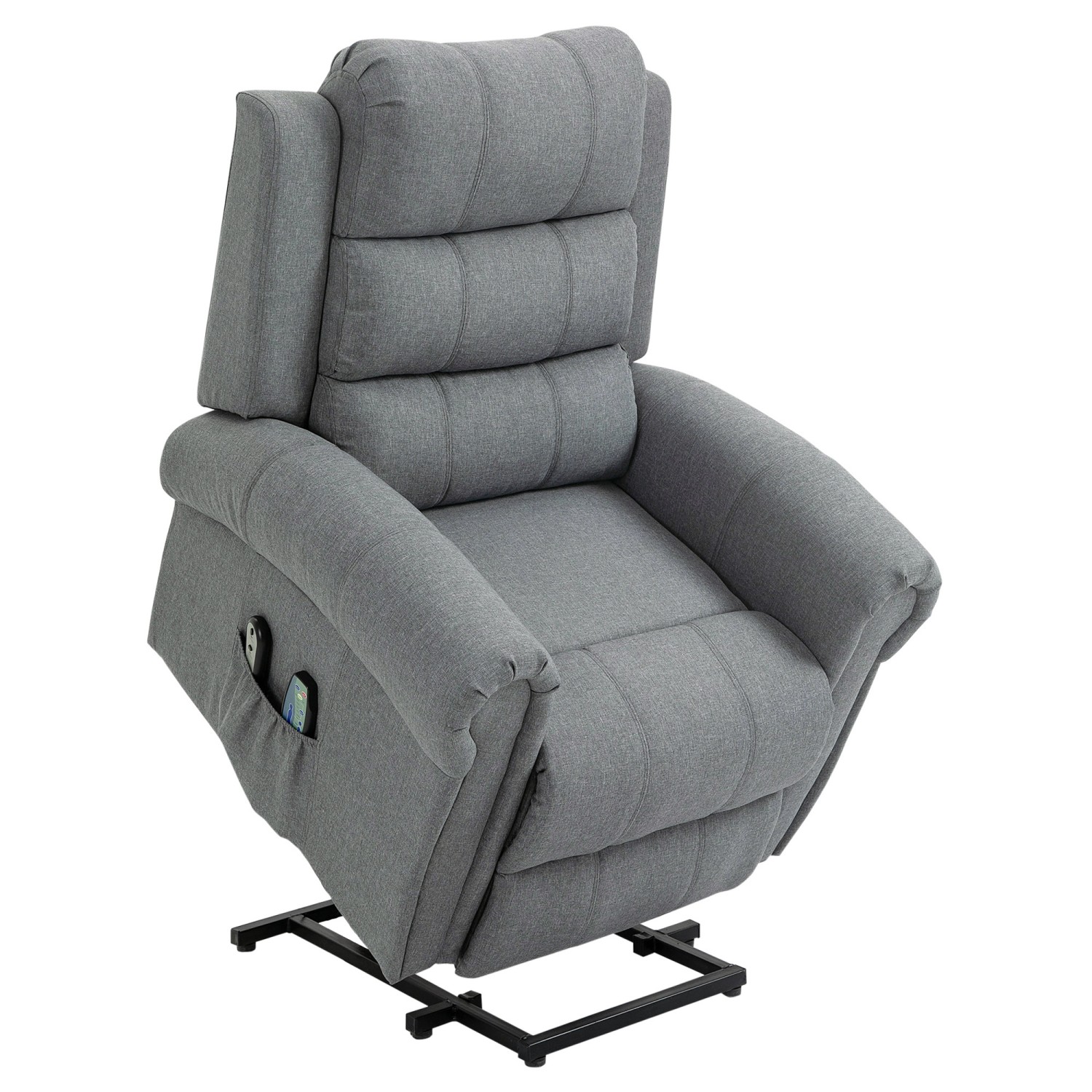HOMCOM Elektrischer Aufstehsessel Massagesessel mit Wärmefunktion 90 x 91 x 106 cm von HOMCOM