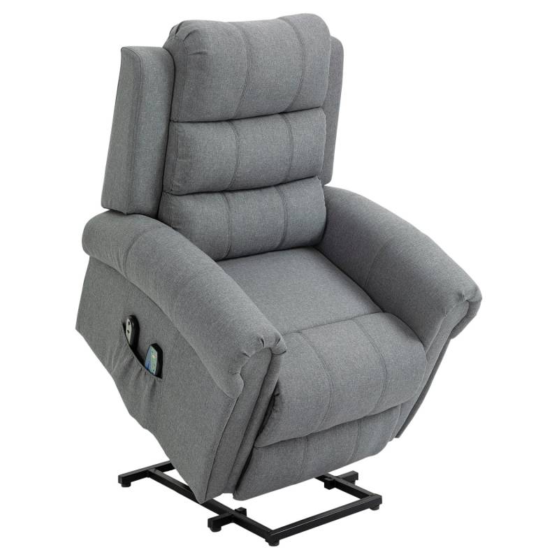HOMCOM Elektrischer Aufstehsessel Massagesessel mit Wärmefunktion 90 x 91 x 106 cm von HOMCOM