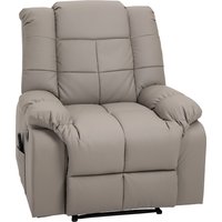 HOMCOM Elektrisch Massagesessel Fernsehsessel mit Liegefunktion 8 Massagepunkte Grau 94 x 99 x 99 cm   Aosom.de von HOMCOM