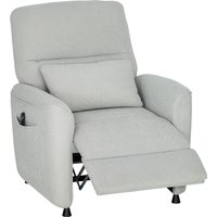 HOMCOM Elektrischer Massagesessel mit Heizfunktion, leise, 150° Liegesessel in Chenille mit Kissen, Memory-Funktion, 2 Fernbedienungen, Fußstütze, Wohnzimmer Büro, Hellgrau   Aosom von HOMCOM