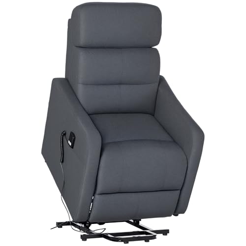 HOMCOM Elektrischer Relaxsessel Fernsehsessel mit Aufstehhilfe Sessel mit Fernbedienung Aufstehsessel mit Liegefunktion Polyesterstoff Stahl Grau 71 x 94 x104 cm HOMCOM Elektrischer Relaxsessel Fernsehsessel mit Aufstehhilfe Sessel mit Fernbedienung Aufstehsessel mit Liegefunktion Polyesterstoff Stahl Grau 71 x 94 x104 cm von HOMCOM