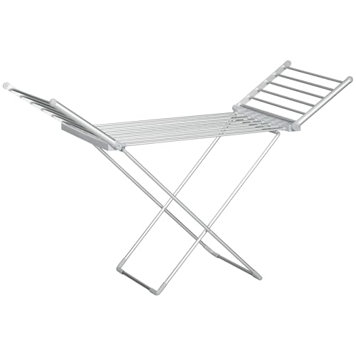 HOMCOM Elektrischer Wäscheständer Beheizbarer Wäschetrockner Klappbar Wäscheständer Einstellbare Temperatur 144 x 53 x 91 cm Aluminium HOMCOM Elektrischer Wäscheständer Beheizbarer Wäschetrockner Klappbar Wäscheständer Einstellbare Temperatur 144 x 53 x 91 cm Aluminium von HOMCOM