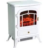 HOMCOM Elektrokamin MH820-039WT weiß Glas Metall B/H/L: ca. 28x55x42 cm ca. 1850 W HOMCOM Elektrokamin MH820-039WT weiß Glas Metall B/H/L: ca. 28x55x42 cm ca. 1850 W von HOMCOM