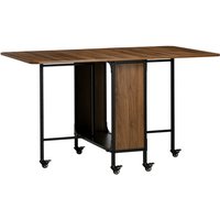 HOMCOM Esstisch, LxBxH: 130 x 80 x 74 cm - braun von HOMCOM