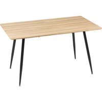 HOMCOM Esstisch, LxBxH: 140 x 80 x 76 cm - beige von HOMCOM