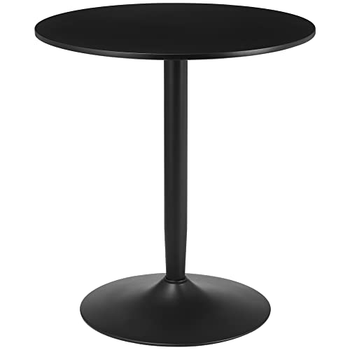 HOMCOM Esstisch, Runder Küchentisch, Moderner Esszimmertisch für 2 Personen, Bartisch Säulentisch mit Stahlbein, Rutschfester Fußauflage, Kaffeetisch für Wohnzimmer, Ø70 x 75 cm, Schwarz HOMCOM Esstisch, Runder Küchentisch, Moderner Esszimmertisch für 2 Personen, Bartisch Säulentisch mit Stahlbein, Rutschfester Fußauflage, Kaffeetisch für Wohnzimmer, Ø70 x 75 cm, Schwarz von HOMCOM