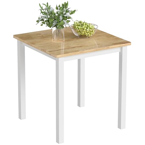 HOMCOM Esstisch 69 x 69 cm Küchentisch für 2-4 Personen Esszimmertisch Kleiner moderner Holztisch für kleine Raum, Küche, Esszimmer Eiche HOMCOM Esstisch 69 x 69 cm Küchentisch für 2-4 Personen Esszimmertisch Kleiner moderner Holztisch für kleine Raum, Küche, Esszimmer Eiche von HOMCOM