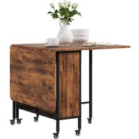HOMCOM Klapptisch klein, 130 x 80 x 74 cm, Küchentisch klappbar, Klapptisch Küche, Rotbraun   Aosom.de von HOMCOM