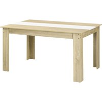 HOMCOM Esstisch Küchentisch für 6 Personen, skandinavischer Stil in Natur- und Weißholzoptik, Maße: 140L x 90B x 75H cm Aosom HOMCOM Esstisch Küchentisch für 6 Personen, skandinavischer Stil in Natur- und Weißholzoptik, Maße: 140L x 90B x 75H cm Aosom von HOMCOM